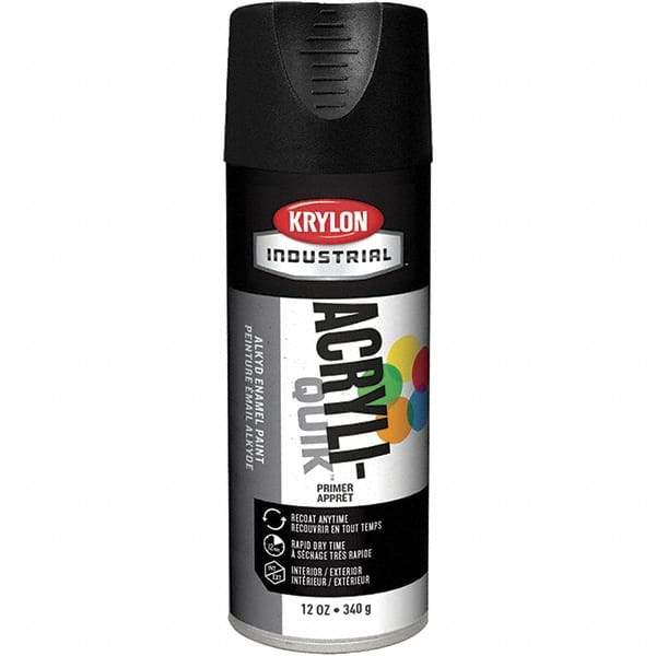 Krylon - 16 oz Charcoal Black Primer - 15 to 20 Sq Ft Coverage, Direct to Metal, Quick Drying, Interior/Exterior - Caliber Tooling