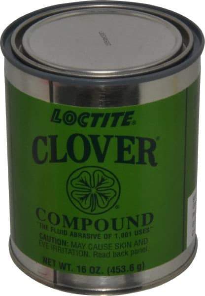 Loctite - 1 Lb Grease Compound - Compound Grade Coarse, Grade E, 120 Grit, Black & Gray, Use on General Purpose - Caliber Tooling