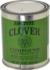 Loctite - 1 Lb Grease Compound - Compound Grade Very Fine, Grade C, 220 Grit, Black & Gray, Use on General Purpose - Caliber Tooling