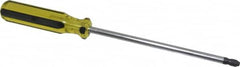 Stanley - #4, 13-1/4" OAL, Standard Phillips Screwdriver - 8" Blade Length, Round Shank, Acetate Handle - Caliber Tooling