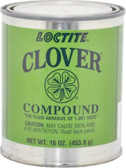 Loctite - 1 Lb Grease Compound - Compound Grade Super Fine, Grade 4A, 600 Grit, Black & Gray, Use on General Purpose - Caliber Tooling