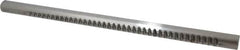 Dumont Minute Man - 1/4" Keyway Width, Production Keyway Broach - Bright Finish, 1" Broach Body Width, 25/64" to 2-1/2" LOC, 18" OAL, 2,870 Lbs Pressure for Max LOC - Caliber Tooling