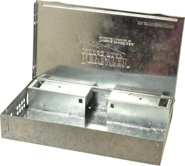 J.T. Eaton - Box Trap for Use on Mice - 10-1/4 Inch Long x 6-1/8 Inch Wide x 1-3/4 Inch High, Galvanized Steel - Caliber Tooling