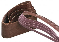 Norton - 4" Wide x 48" OAL, 50 Grit, Aluminum Oxide Abrasive Belt - Aluminum Oxide, Coarse, Coated, Series R228 - Caliber Tooling