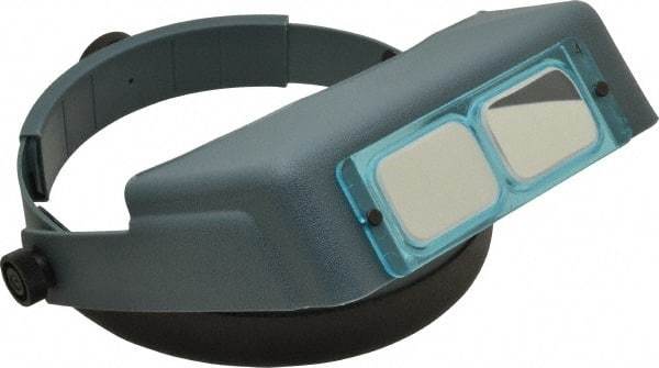 Made in USA - 2x Magnification, Optical Glass, Rectangular Magnifier - Headband Mount, 10 Inch Focal Distance - Caliber Tooling