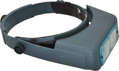 Made in USA - 2.75x Magnification, Optical Glass, Rectangular Magnifier - Headband Mount, 6 Inch Focal Distance - Caliber Tooling