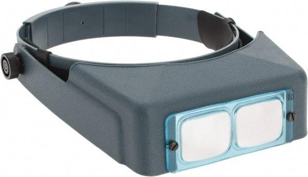 Made in USA - 3.5x Magnification, Optical Glass, Rectangular Magnifier - Headband Mount, 4 Inch Focal Distance - Caliber Tooling