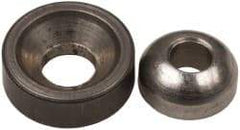 Gibraltar - 3/32" Bolt, Stainless Steel, Spherical Washer Assembly - 5/32" Inside x 3/8" Female Outside, 9/32" Male OD, 13/64" Thick, 1/32" Radius, 303 Grade - Caliber Tooling