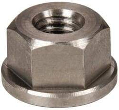 Gibraltar - 3/8-16, 7/8" Flange Diam, 1/2" High, 11/16" Across Flats, Flange Nut - Grade 303 Stainless Steel, 1/8" Flange Height - Caliber Tooling