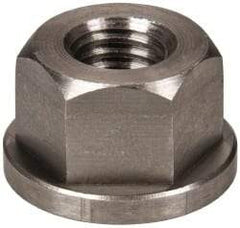 Gibraltar - 1/2-13, 1-1/8" Flange Diam, 11/16" High, 7/8" Across Flats, Flange Nut - Grade 303 Stainless Steel, 5/32" Flange Height - Caliber Tooling