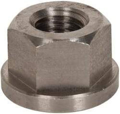 Gibraltar - 3/4-10, 1-5/8" Flange Diam, 1" High, 1-1/4" Across Flats, Flange Nut - Grade 303 Stainless Steel, 1/4" Flange Height - Caliber Tooling