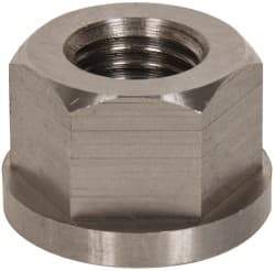 Gibraltar - 7/8-9, 1-3/4" Flange Diam, 1-1/8" High, 1-7/16" Across Flats, Flange Nut - Grade 303 Stainless Steel, 1/4" Flange Height - Caliber Tooling