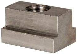 Gibraltar - 1/2-13 Blind Tapped T Slot Nut - 9/16" Slot Width, 7/8 x 11/32" Base Width x Height, 1-1/4 x 3/4" OAL x Height - Caliber Tooling