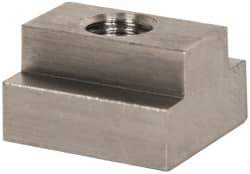 Gibraltar - 1/2-13 Blind Tapped T Slot Nut - 5/8" Slot Width, 1-1/8 x 7/16" Base Width x Height, 1-1/4 x 3/4" OAL x Height - Caliber Tooling