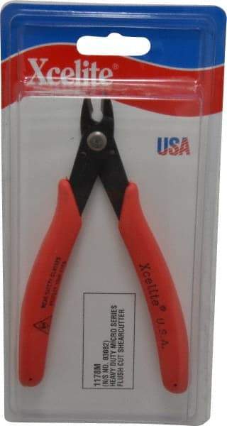 Xcelite - 143mm OAL, 14 AWG Capacity, Diagonal Cutter - 13/32" Jaw Length x 14mm Jaw Width, Standard Head - Caliber Tooling