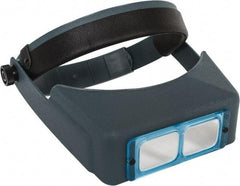 Made in USA - 1.5x Magnification, Optical Glass, Rectangular Magnifier - Headband Mount, 20 Inch Focal Distance - Caliber Tooling