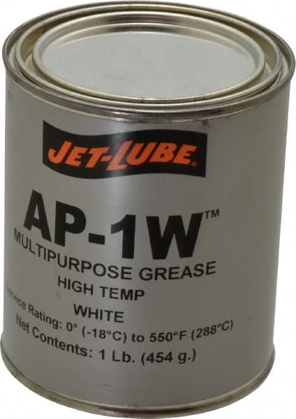 Jet-Lube - 1 Lb Can High Temperature Grease - White, High Temperature, 550°F Max Temp, NLGIG 2, - Caliber Tooling