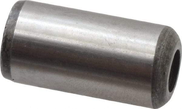 Value Collection - 1/2" Diam x 1" Pin Length Grade 8 Alloy Steel Pull Out Dowel Pin - 1 Rounded & 1 Threaded End - Caliber Tooling