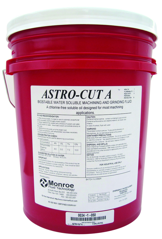 Astro-Cut A Biostable Soluble Oil Metalworking Fluid-5 Gallon Pail - Caliber Tooling