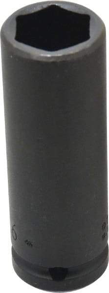 Proto - 3/4" Drive 15/16" Deep Thin Wall Impact Socket - 6 Points, 4" OAL - Caliber Tooling