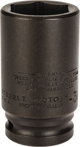 Proto - 3/4" Drive 1-3/8" Deep Thin Wall Impact Socket - Exact Industrial Supply