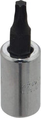 Proto - 1/4" Drive, T20 Torx Bit Socket - 1-1/2" OAL - Caliber Tooling