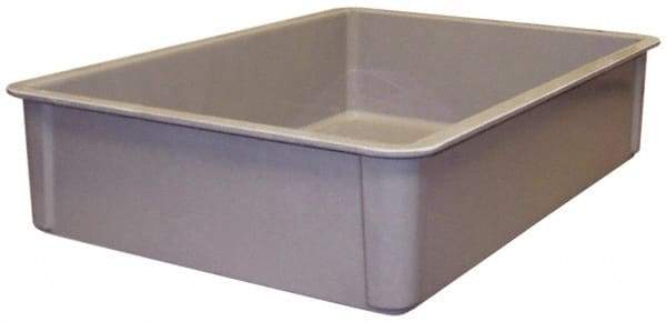 MFG Tray - 400 Lb Load Capacity Gray Fiberglass Tote Container - Stacking, 25.8" Long x 17.8" Wide x 6" High - Caliber Tooling