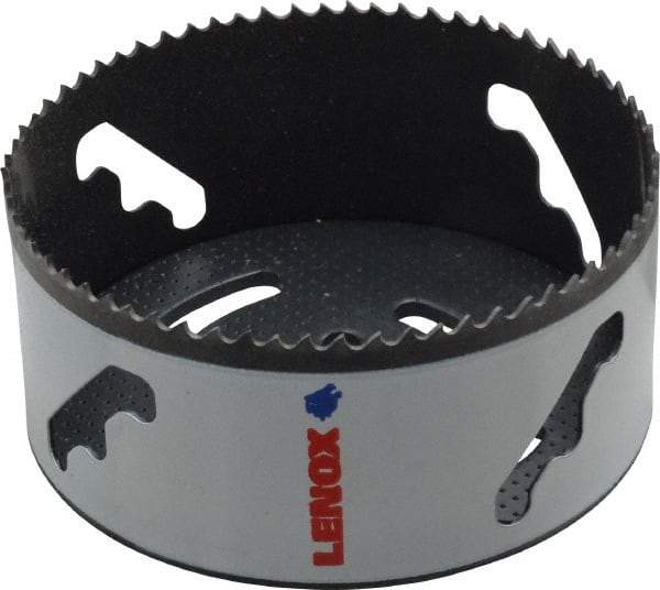 Lenox - 4-1/2" Diam, 1-1/2" Cutting Depth, Hole Saw - Bi-Metal Saw, Toothed Edge - Caliber Tooling