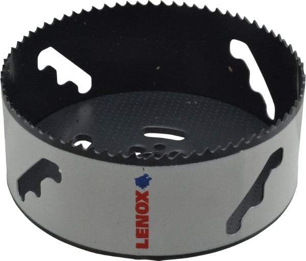 Lenox - 5" Diam, 1-1/2" Cutting Depth, Hole Saw - Bi-Metal Saw, Toothed Edge - Caliber Tooling