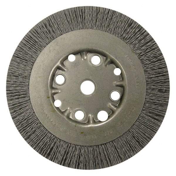 Anderson - 10" OD, 3/4" Arbor Hole, Crimped Nylon Wheel Brush - 1" Face Width - Caliber Tooling