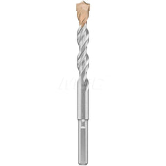 3/8″ Diam, Round with Flats Shank, Carbide-Tipped Rotary & Hammer Drill Bit 7″ Usable Length, 12″ OAL