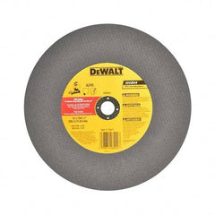 DeWALT - 14" Aluminum Oxide Cutoff Wheel - 7/64" Thick, 1" Arbor, 4,300 Max RPM, Use with Stationary Tools - Caliber Tooling