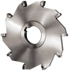 Made in USA - 3" Diam x 5/16" Width of Cut, 8 Teeth, Carbide Tipped Side Milling Cutter - Straight Teeth, Uncoated - Caliber Tooling