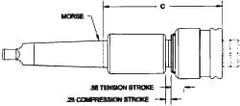 Parlec - 4MT Taper Shank Tapping Chuck/Holder - #6 to 1-5/8" Tap Capacity - Exact Industrial Supply