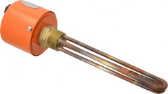 Value Collection - 2 Element, 9-1/4" Immersion Length, Standard Housing, Copper Pipe Plug Immersion Heater - 1 Phase, 120 Volt, 2,000 Watt, 60 Watts/Sq In, Brass Plug - Caliber Tooling