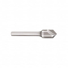 SGS - 1" Head Diam, 1/2" Shank Diam, 1 Flute 60° Solid Carbide Countersink - Caliber Tooling