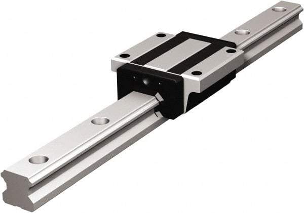 THK - 460mm OAL x 20mm Overall Width x 18mm Overall Height 4 Way HSR Rail - 60mm Between Holes, 6 x 9-1/2 x 8-1/2mm Hole Size - Caliber Tooling