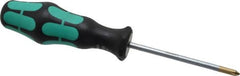 Wera - #1, 7" OAL, Standard Phillips Screwdriver - 3-1/8" Blade Length, Round Shank, Ergonomic Handle - Caliber Tooling