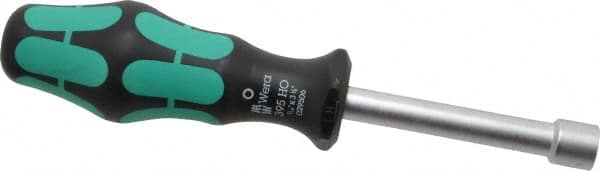 Wera - 7/16" Hollow Shaft Nutdriver - Ergonomic Handle, 7-3/4" OAL - Caliber Tooling