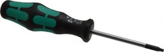 Wera - T9 Torx Driver - 2-3/8" Blade Length, 5-1/2" OAL, Ergonomic Handle - Caliber Tooling