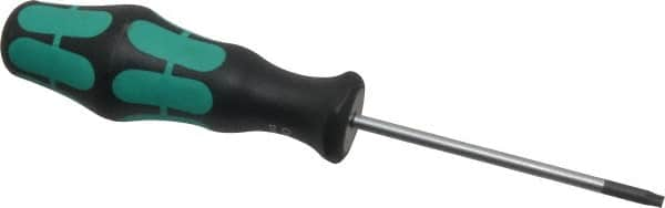 Wera - T15 Torx Driver - 3-3/16" Blade Length, 6-7/8" OAL, Ergonomic Handle - Caliber Tooling