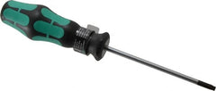 Wera - T20 Torx Driver - 4" Blade Length, 7-7/8" OAL, Ergonomic Handle - Caliber Tooling