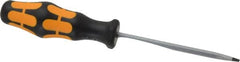 Wera - 161mm OAL Standard Slotted Screwdriver - Hexagon Shank, Ergonomic Handle - Caliber Tooling