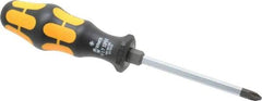 Wera - #2, 8" OAL, Demolition Phillips Screwdriver - 4" Blade Length, Hexagon Shank, Ergonomic Handle - Caliber Tooling