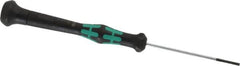 Wera - 1.8mm Blade Width, Electronic/Electrostatic Slotted Screwdriver - 60mm Blade Length, Round Shank, Ergonomic Handle - Caliber Tooling