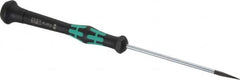 Wera - Electronic/Electrostatic Slotted Screwdriver - 80mm Blade Length, Round Shank, Ergonomic Handle - Caliber Tooling