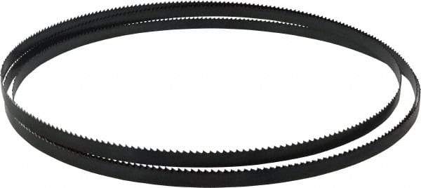 Starrett - 6 TPI, 10' Long x 1/2" Wide x 0.025" Thick, Welded Band Saw Blade - Carbon Steel, Toothed Edge, Raker Tooth Set, Flexible Back, Contour Cutting - Caliber Tooling