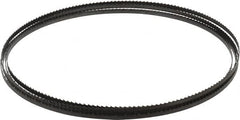 Starrett - 6 TPI, 12' 6" Long x 1/4" Wide x 0.025" Thick, Welded Band Saw Blade - Carbon Steel, Toothed Edge, Raker Tooth Set, Flexible Back, Contour Cutting - Caliber Tooling