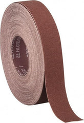 Norton - 1-1/2" x 50 Yd 150 Grit Aluminum Oxide Cloth Roll - Very Fine Grade, J Weighted Backing - Caliber Tooling