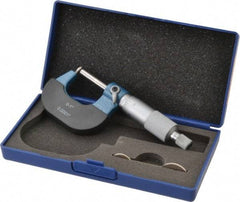 Value Collection - 1 Inch Measurement Range, 0.0001 Inch Graduation, Barrel Anvil, Ratchet Stop Thimble, Mechanical Tube Micrometer - Accurate Up to 0.0001 Inch, Accurate Up to 0.0001 Inch, Enamel Finish, Carbide - Caliber Tooling